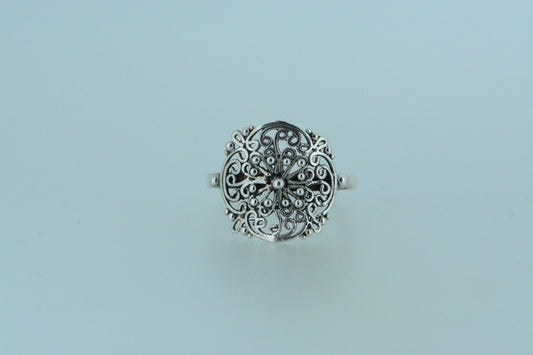 Swirls & Beads Ring