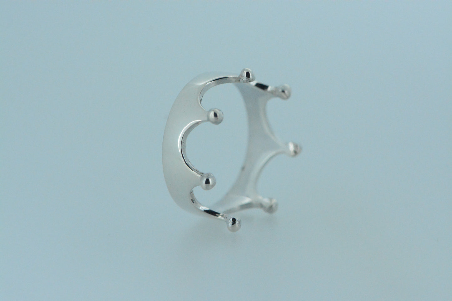 Simple Beaded Crown Ring