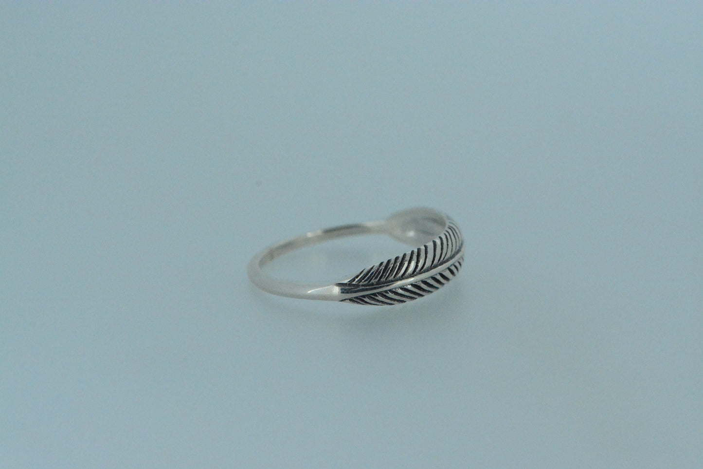 Silver Feather Ring