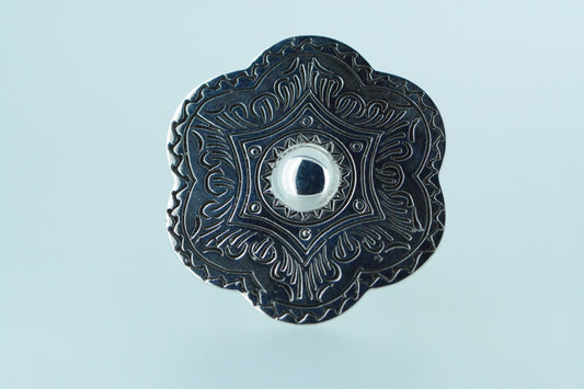 Chunky Decorative Shield Ring