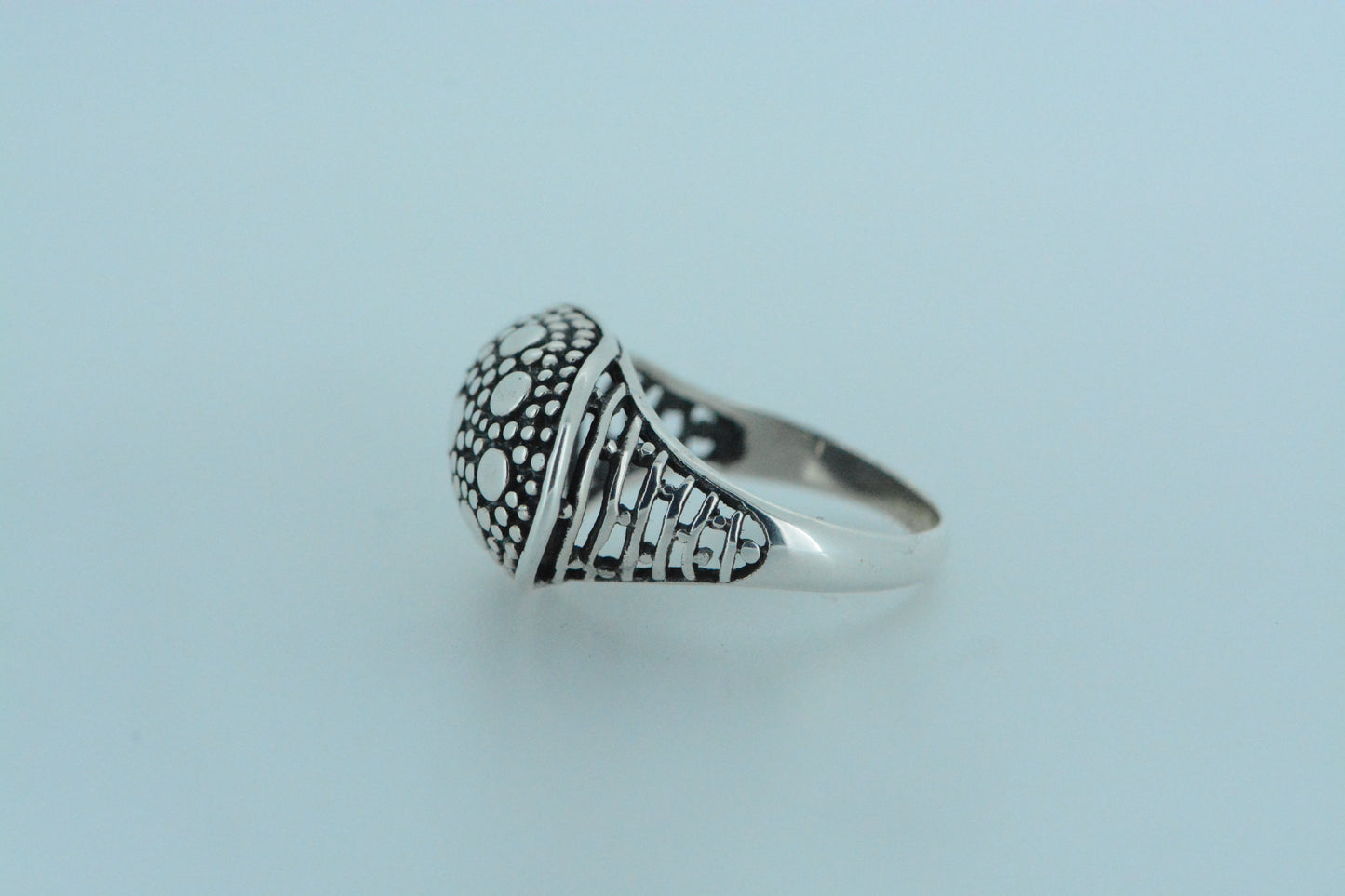 Oval Dome Shape Balinese Ring
