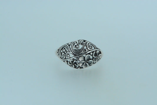 Flowers & Swirls Ring