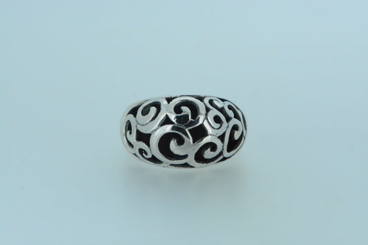 Large Dome Swirls Ring