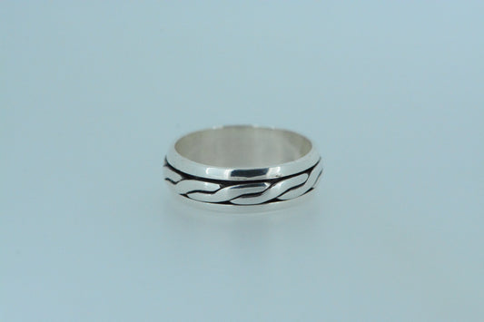 Single Woven Thread Spinning Ring