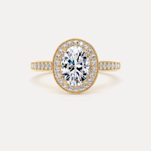 Gold Halo Rings