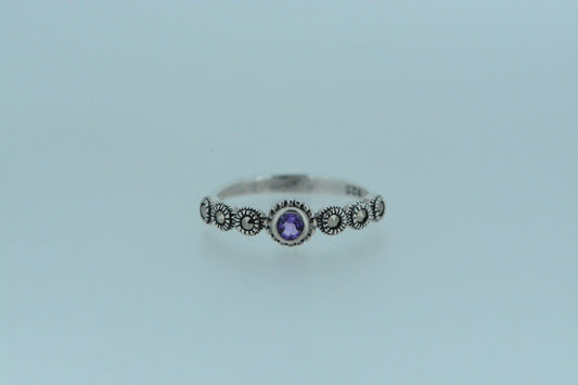 Amethyst Silver Ring