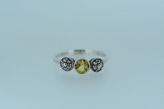 Citrine Silver Ring