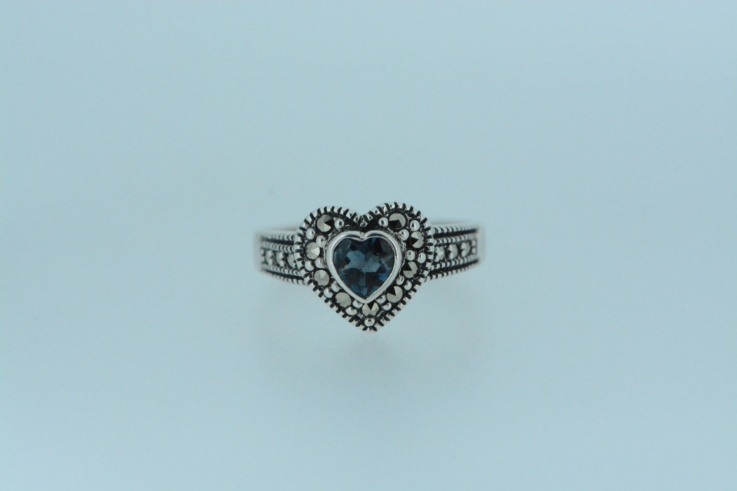 London Blue Topaz Heart Ring