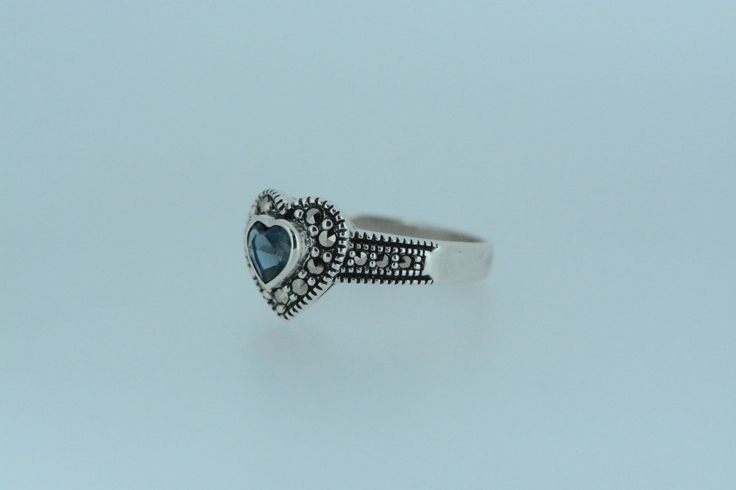 London Blue Topaz Heart Ring