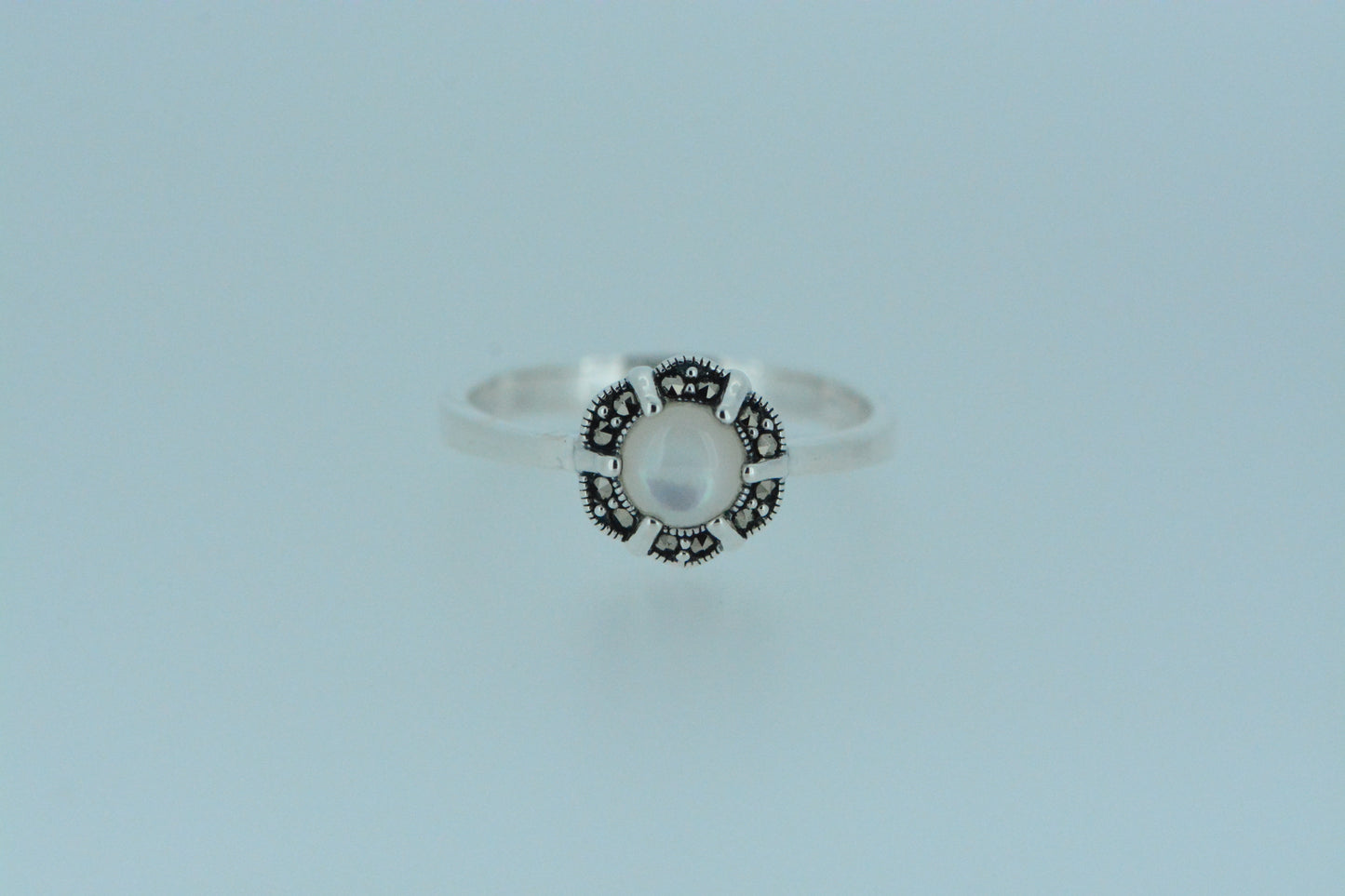 White Mother Of Pearl Ring