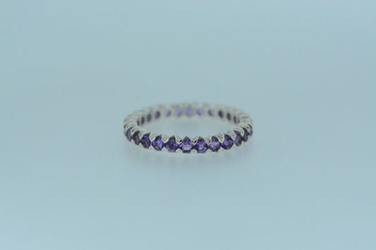 Amethyst Eternity Ring