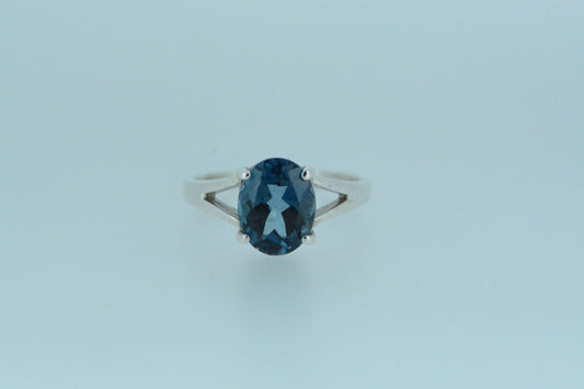 London Blue Topaz Silver Ring