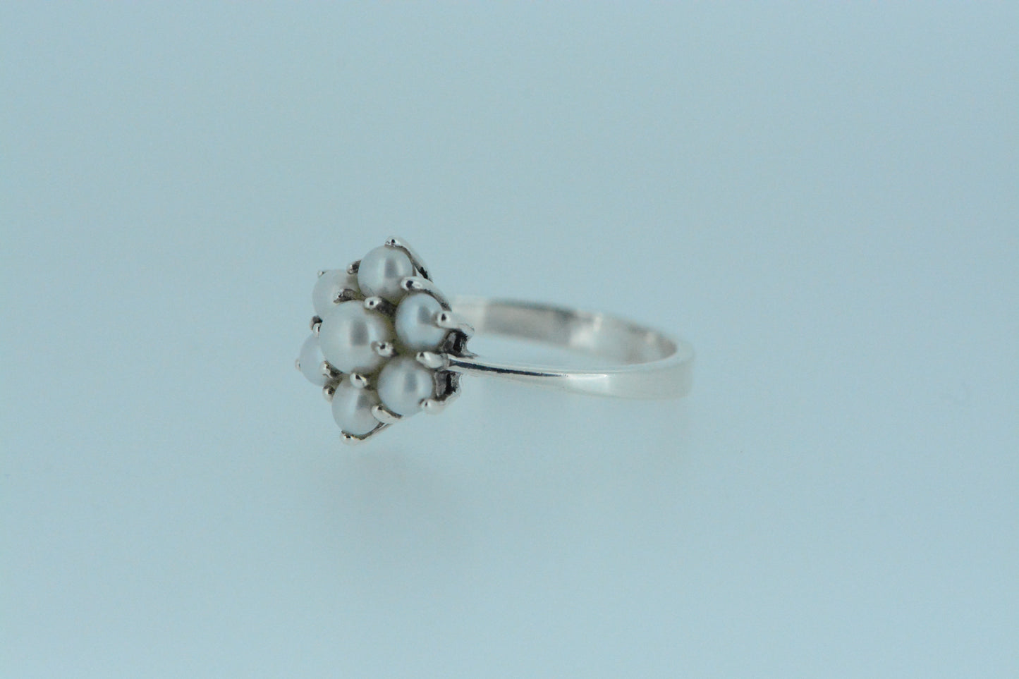 Pearl Flower Cluster Ring