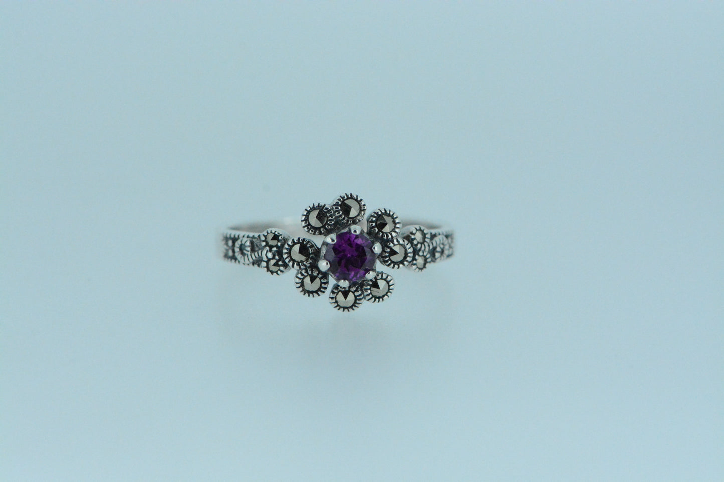 Rhodolite Silver Ring