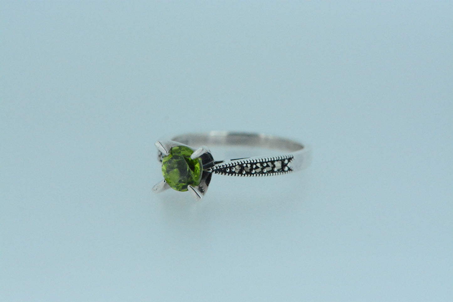 Peridot Solitaire Ring