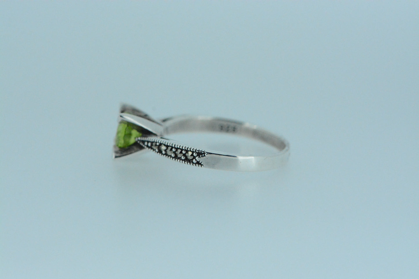 Peridot Solitaire Ring