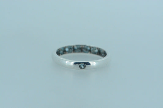 Blue Topaz Silver Ring