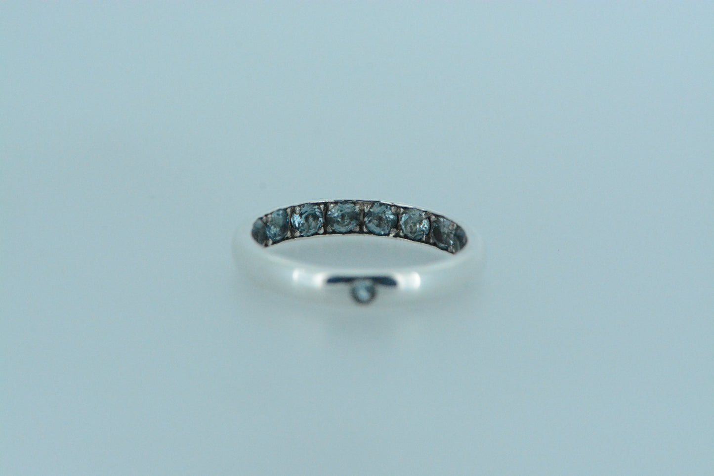 Blue Topaz Silver Ring