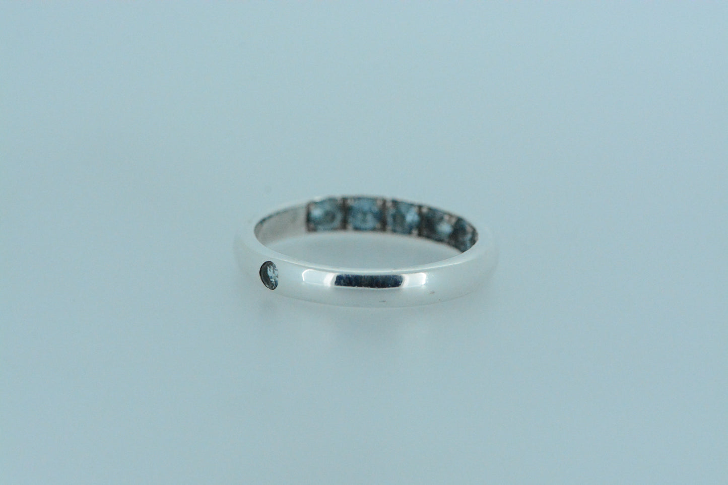 Blue Topaz Silver Ring