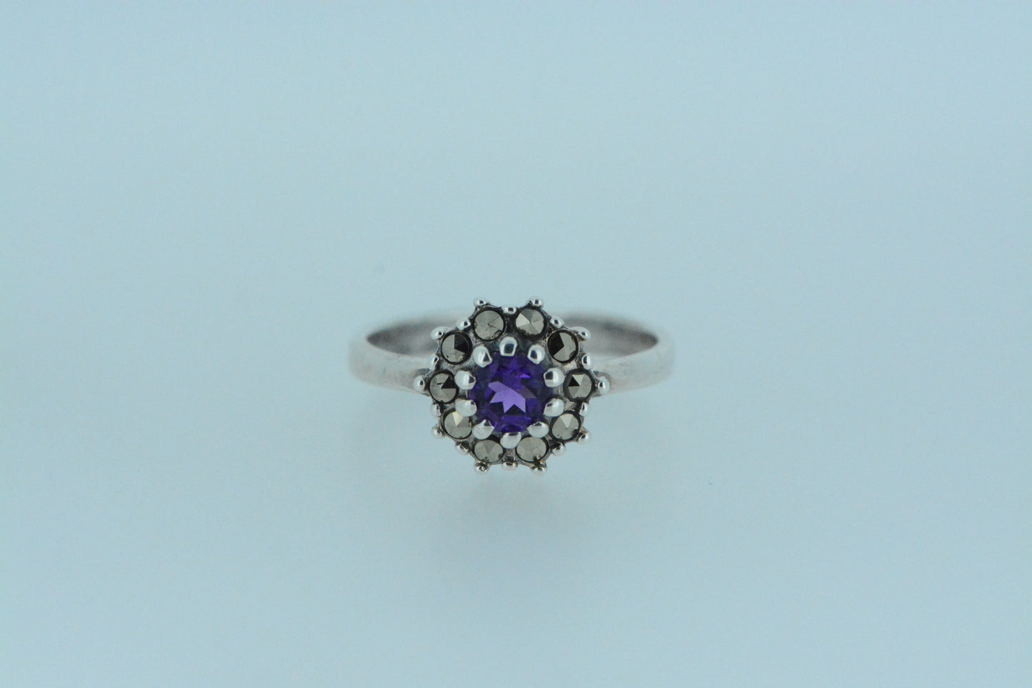 Amethyst Flower Ring