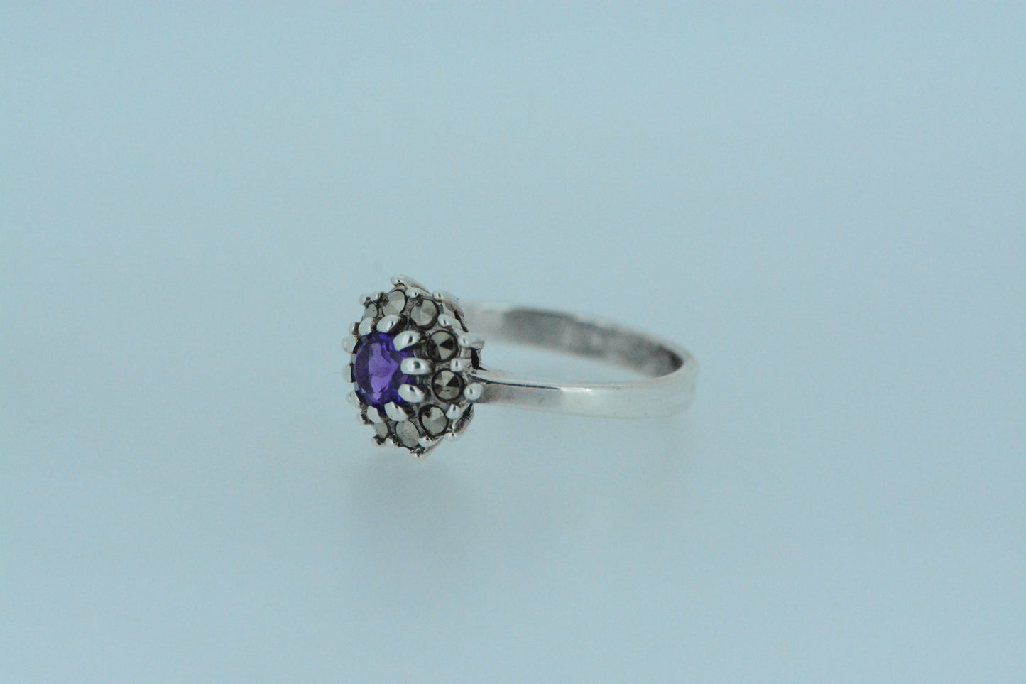 Amethyst Flower Ring