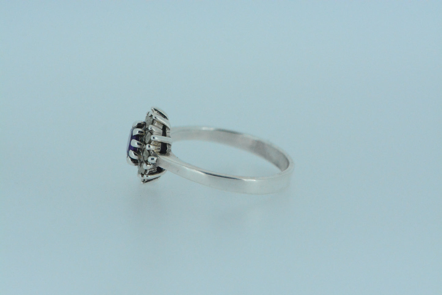 Amethyst Flower Ring