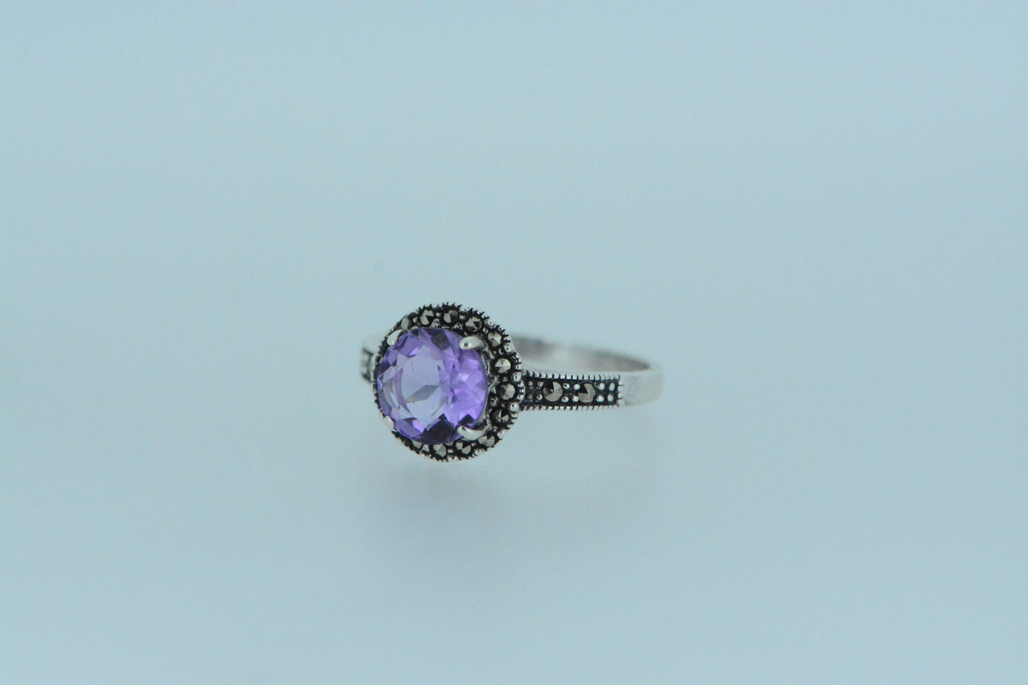 Amethyst Flower Ring