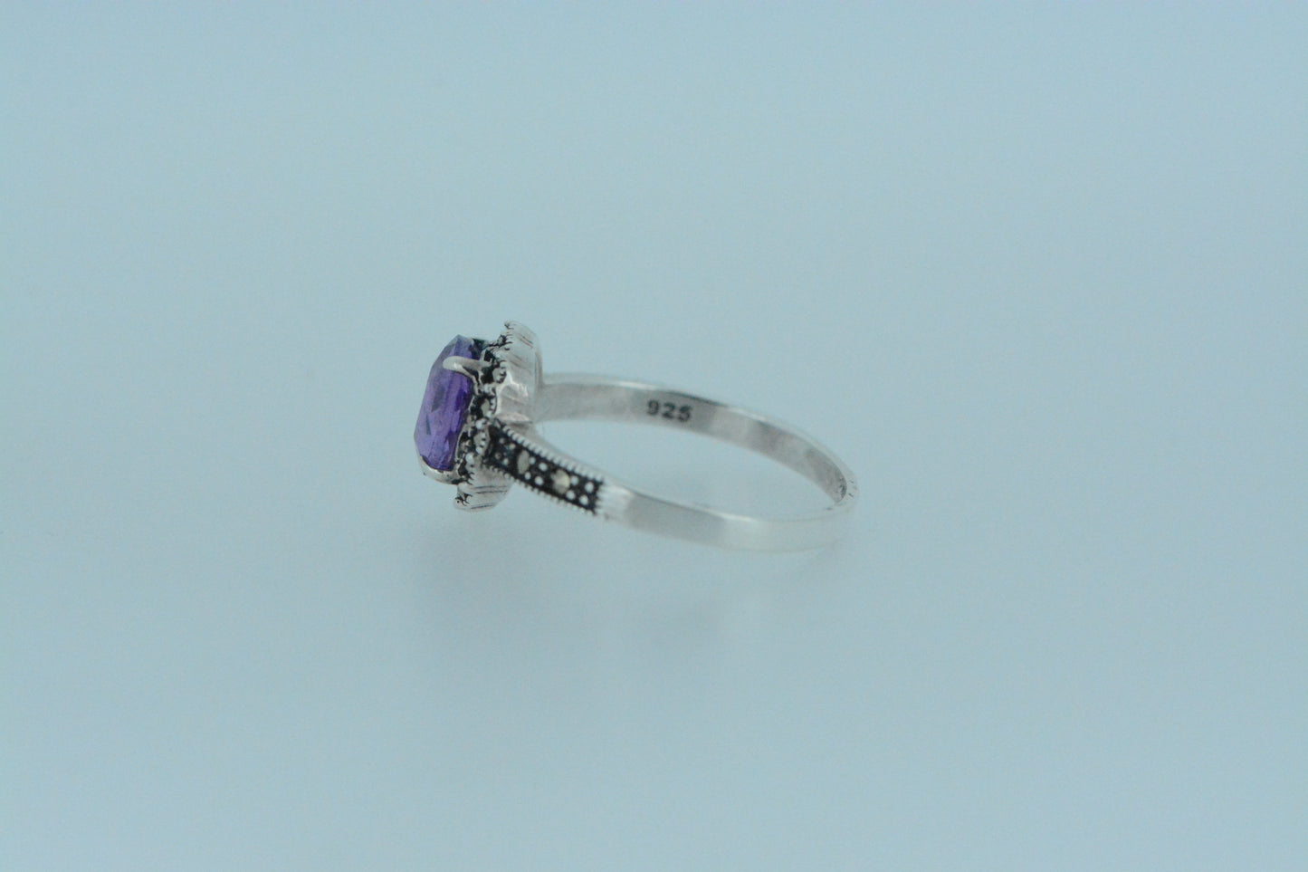 Amethyst Flower Ring