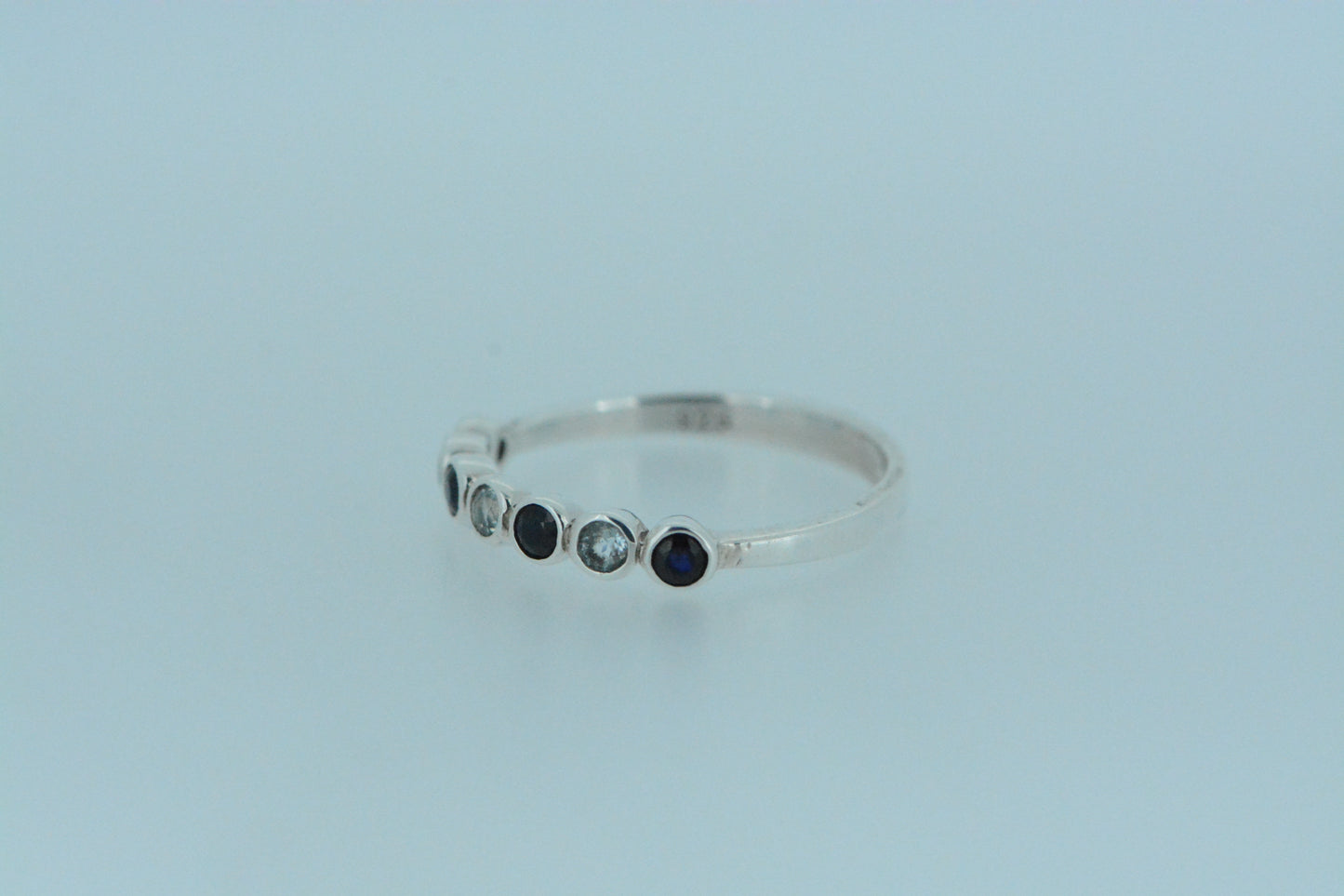 Sapphire and Blue Topaz Silver Ring