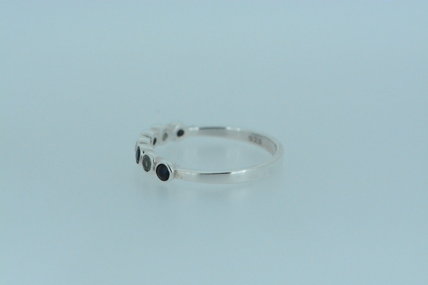 Sapphire and Blue Topaz Silver Ring