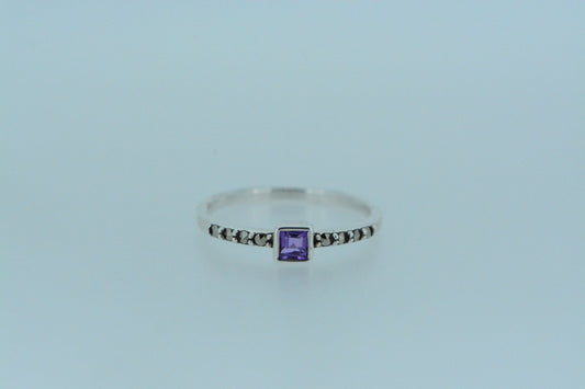 Amethyst Silver Ring