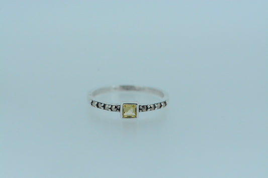 Citrine Solitaire Ring