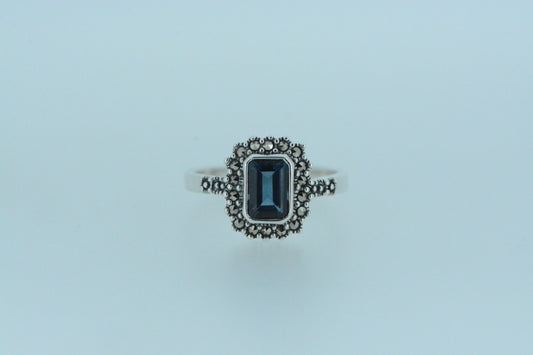 London Blue Topaz Solitaire Ring