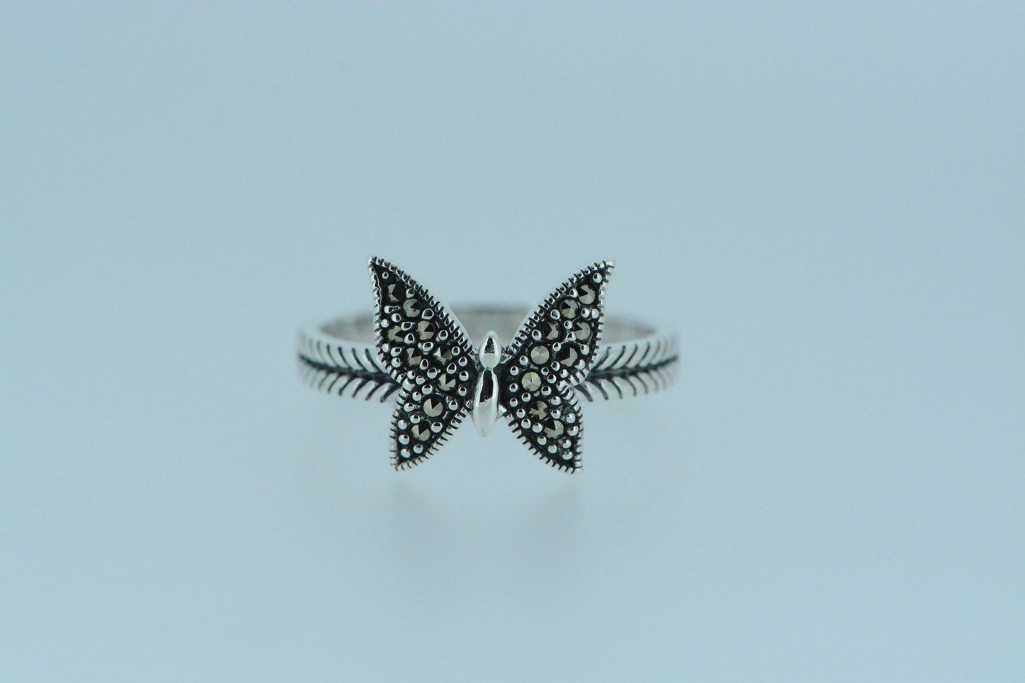 Marcasite Butterfly Ring