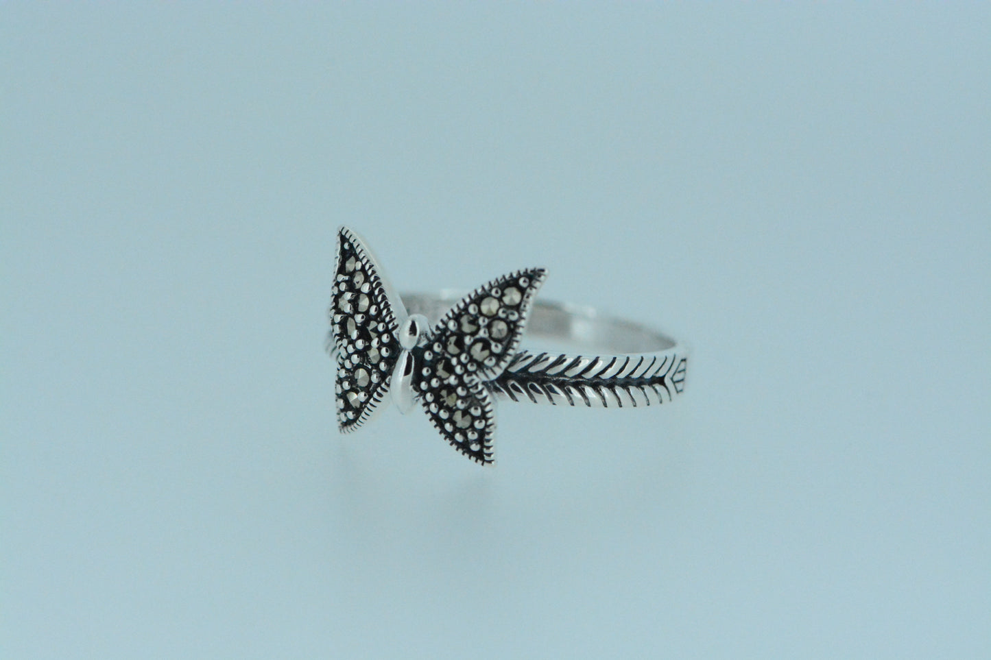 Marcasite Butterfly Ring