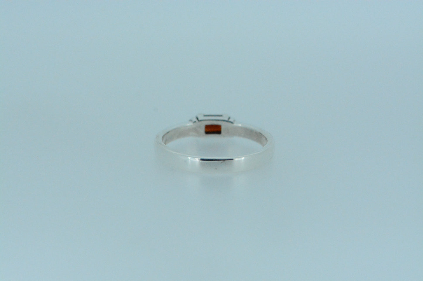 African Garnet Solitaire Ring