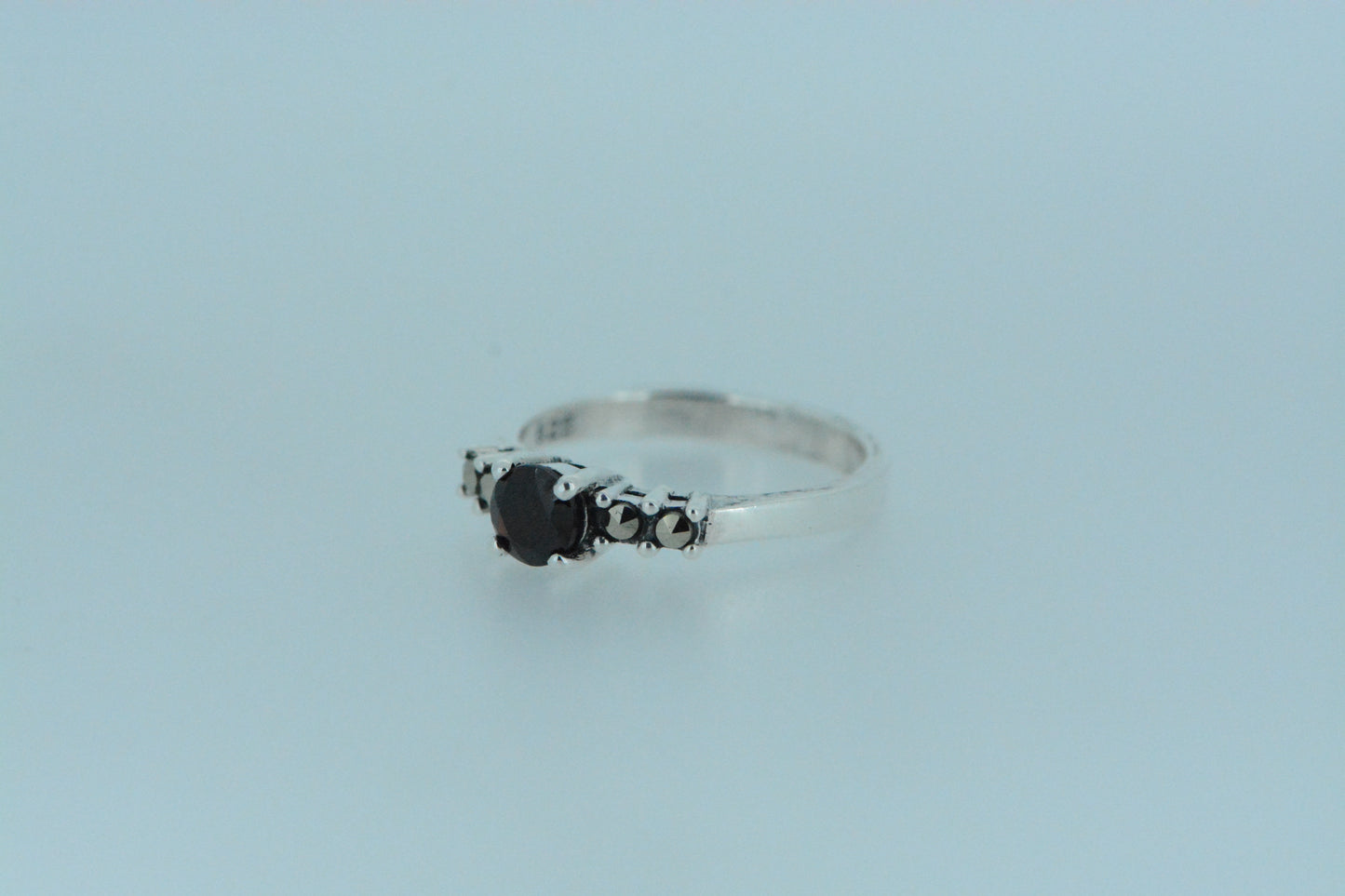 African Garnet Solitaire Ring