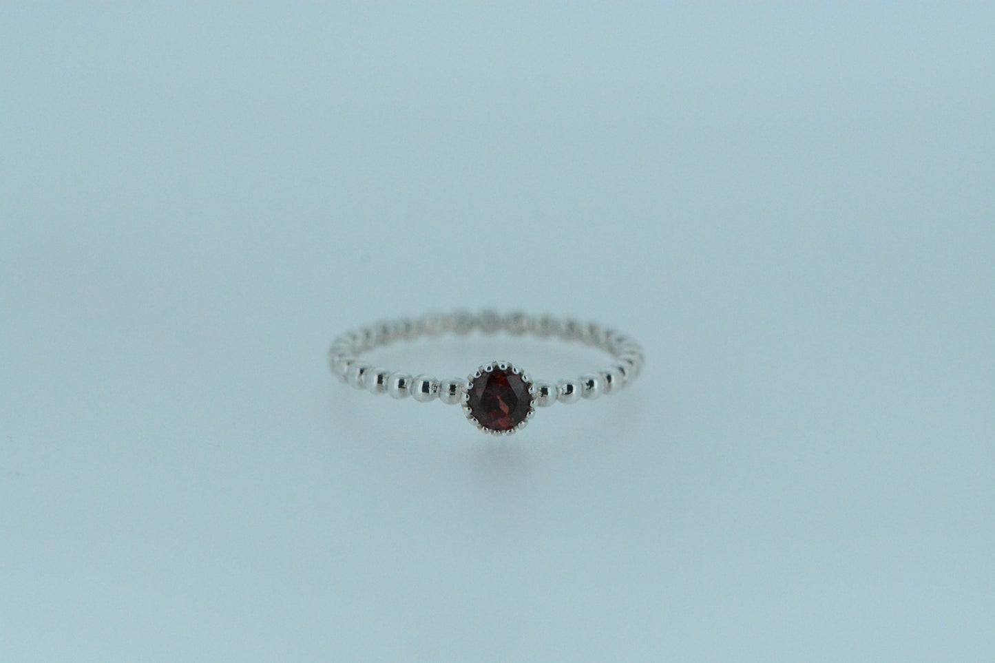 African Garnet Stacking Ring