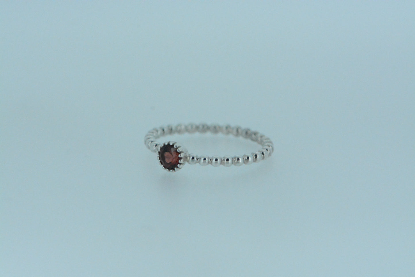 African Garnet Stacking Ring