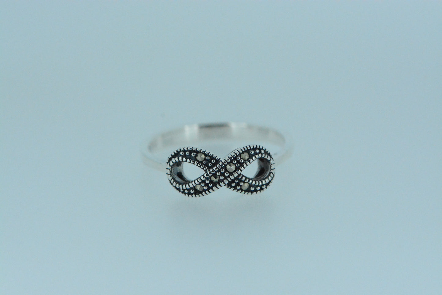 Marcasite Infinity Ring