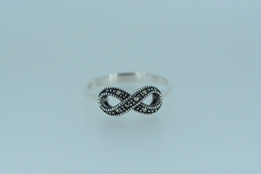 Marcasite Infinity Ring