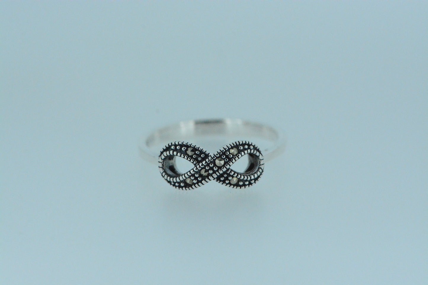 Marcasite Infinity Ring