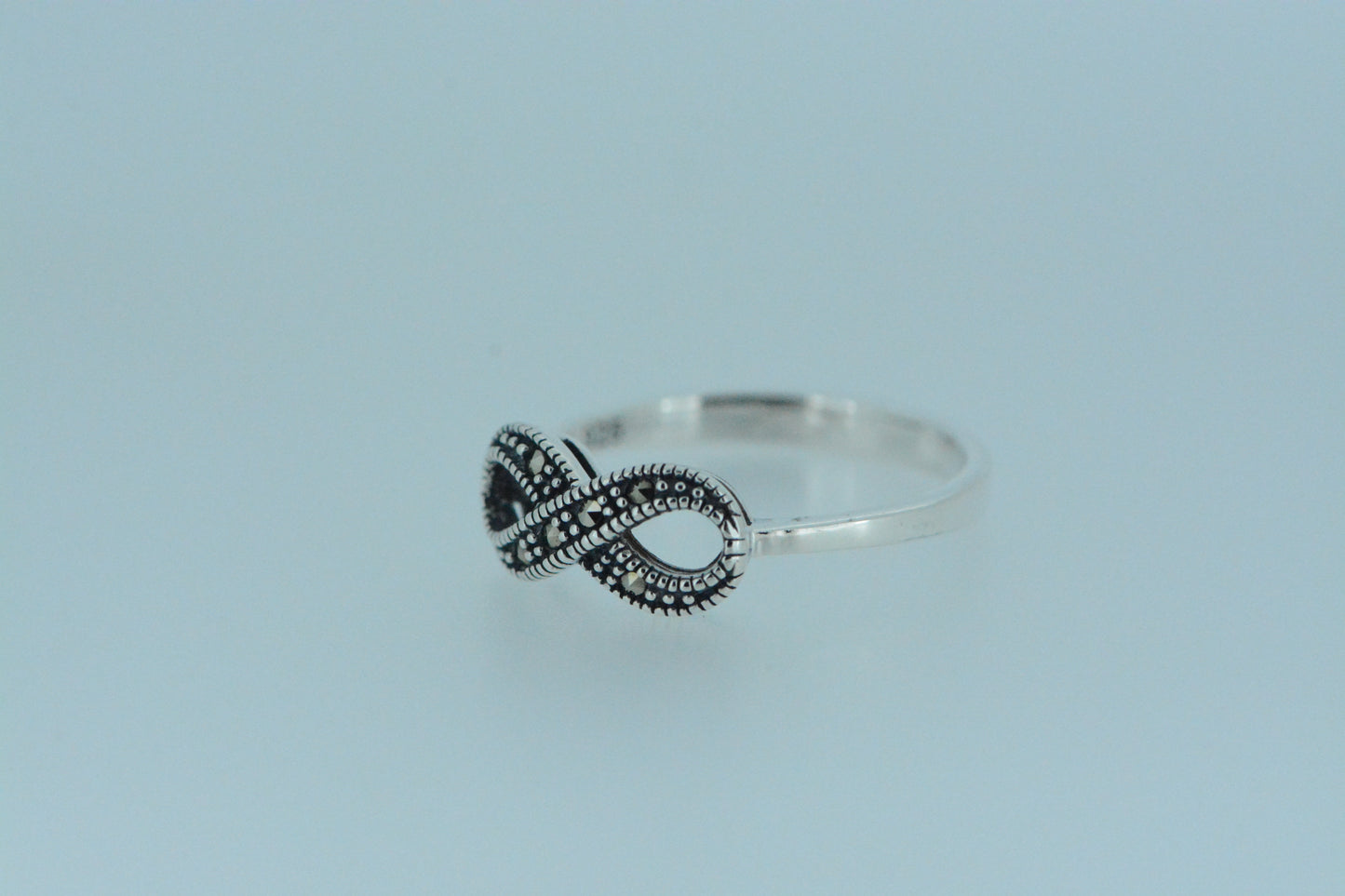 Marcasite Infinity Ring
