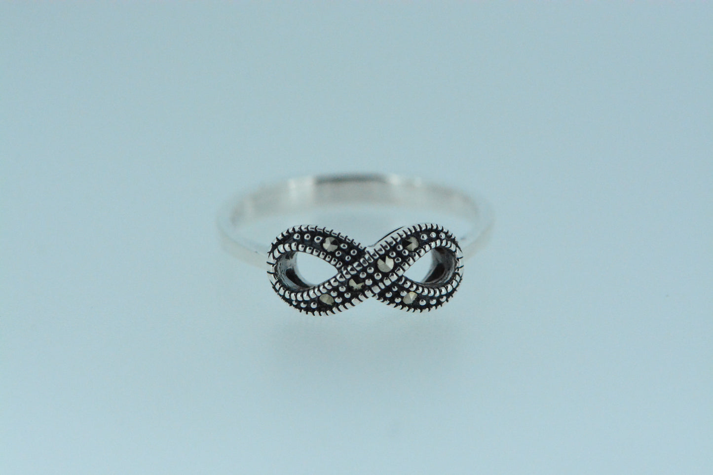 Marcasite Infinity Ring