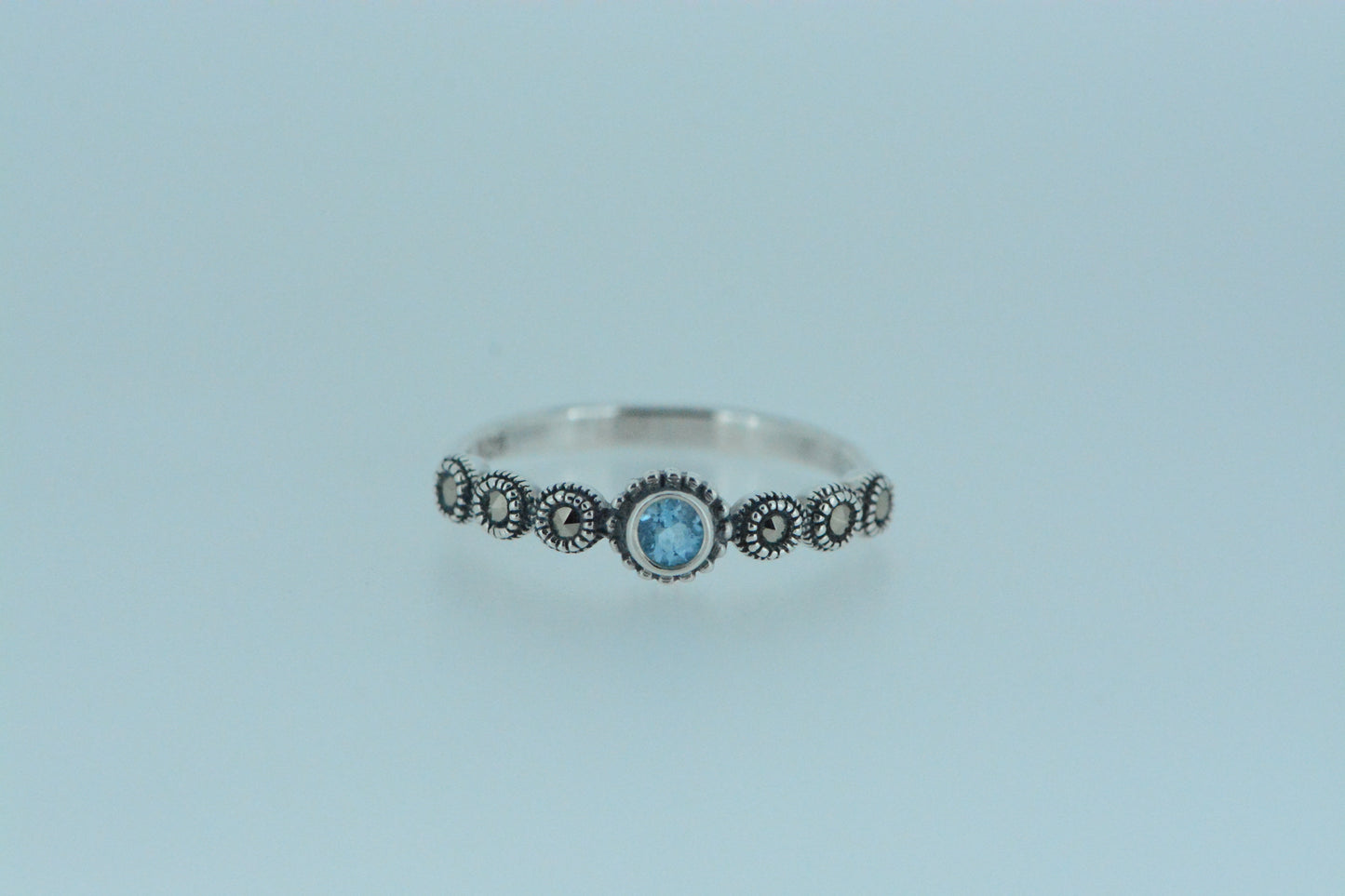 Mini Blue Topaz Ring