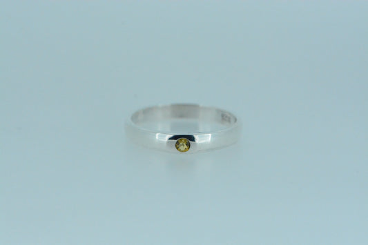 Citrine Solitaire Ring