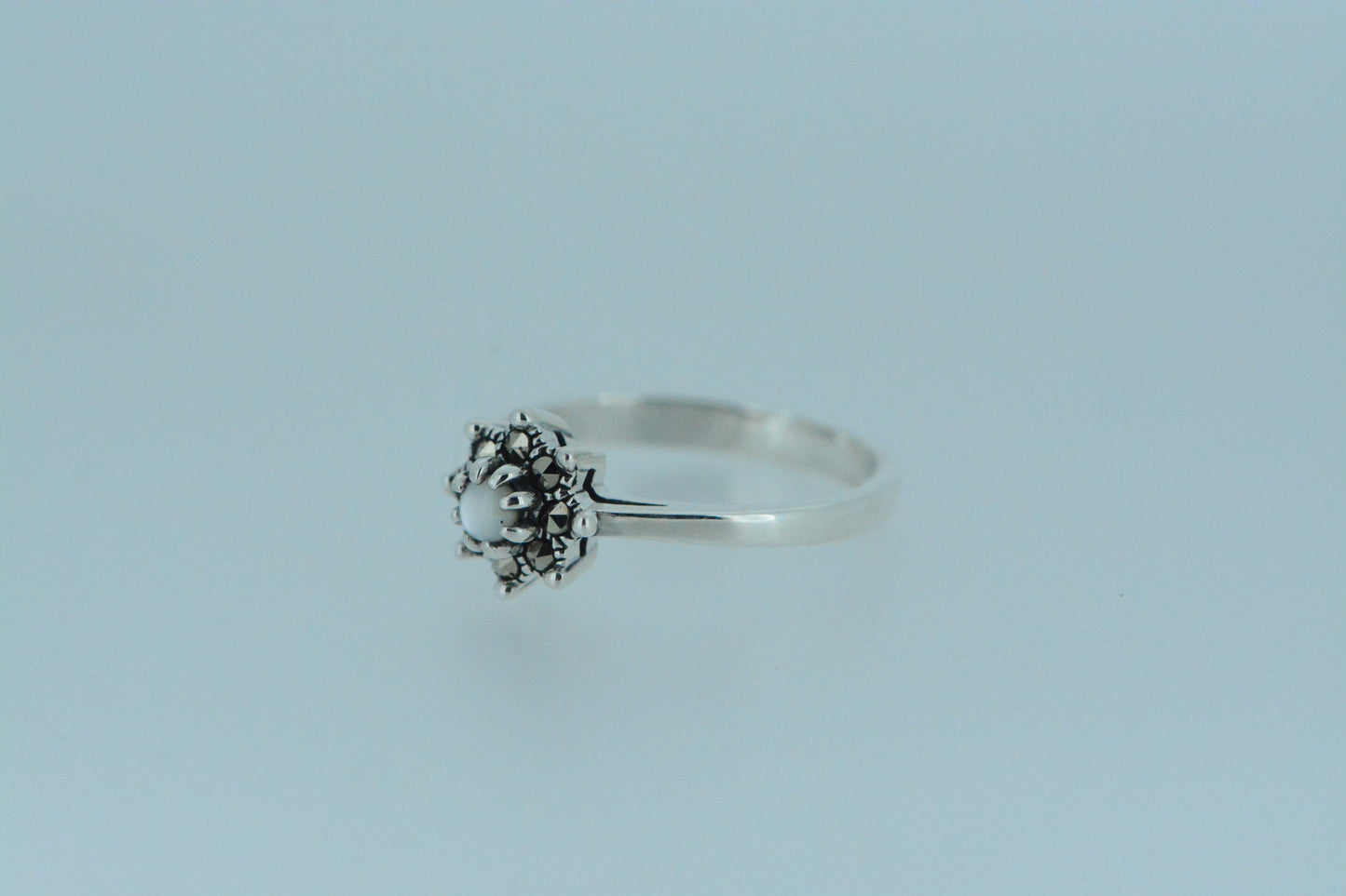 White Mother Of Pearl Ring