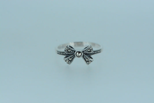 Marcasite Bow Ring