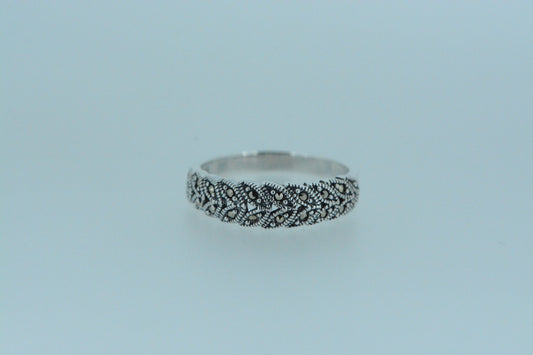 Marcasite Patterned Ring