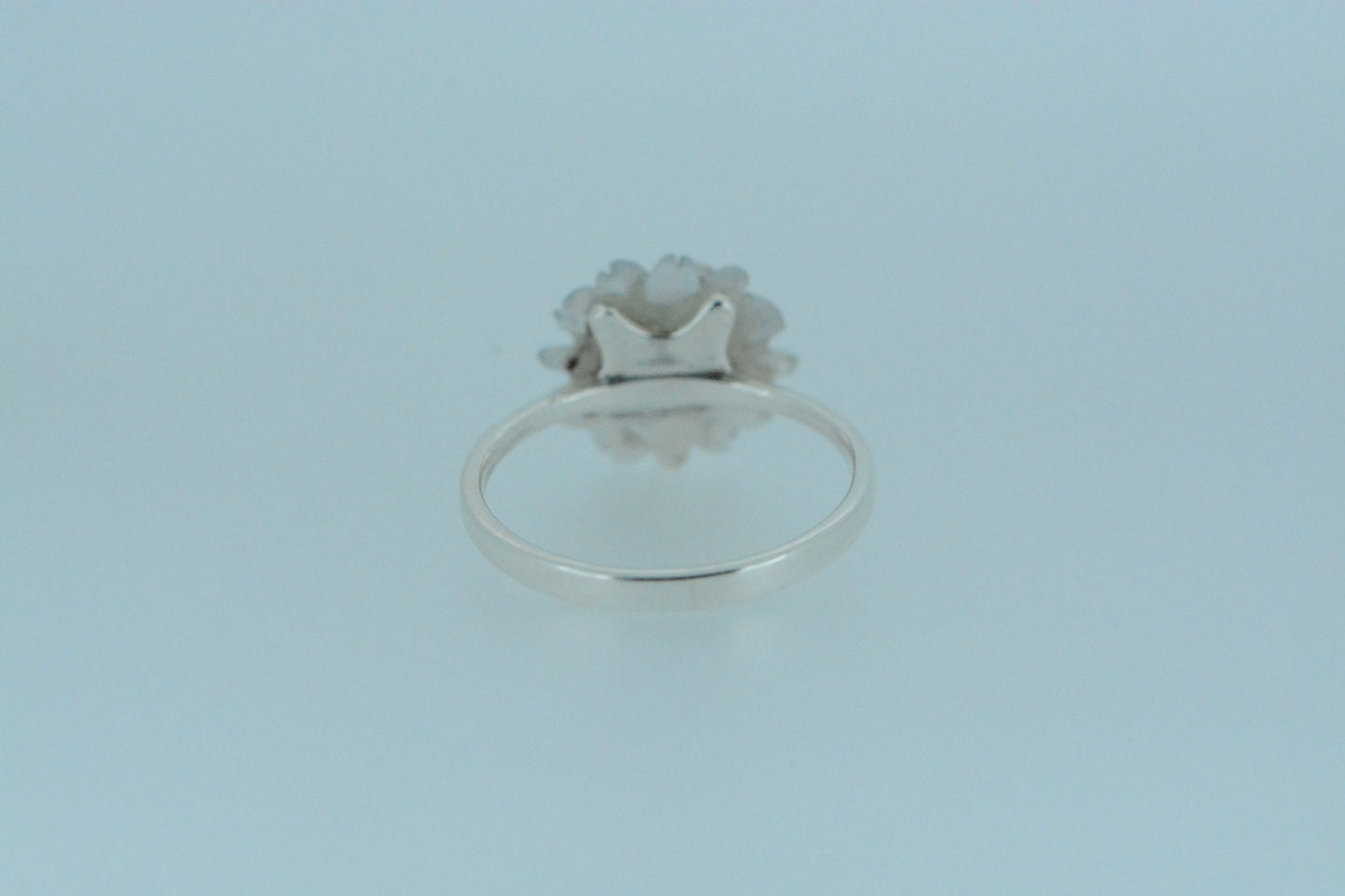 White Shell Flower Ring